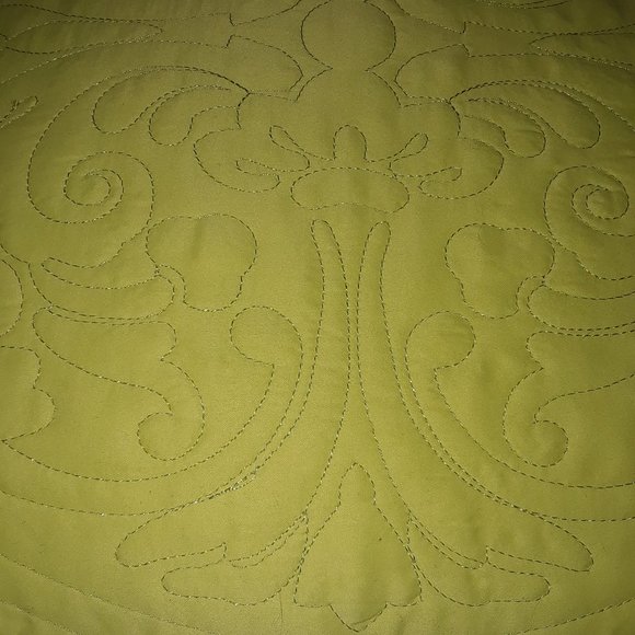 Newport-Layton Quilted Throw Pillow w/ Feather Insert - 20 x 20 - Picture 4 of 12